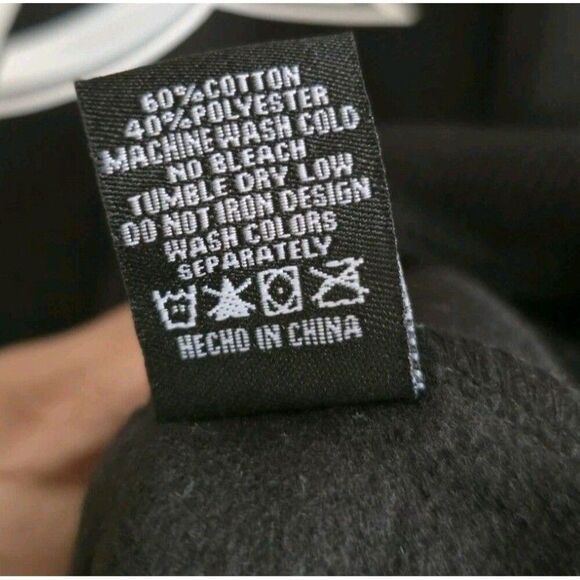 Dixxon Flannel Crewneck Sweater Fleece  Men's XL Black Long Sleeve NWT - Picture 5 of 11